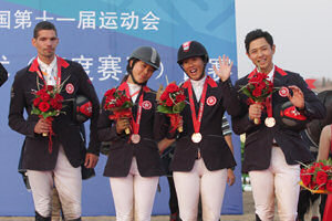 team podium